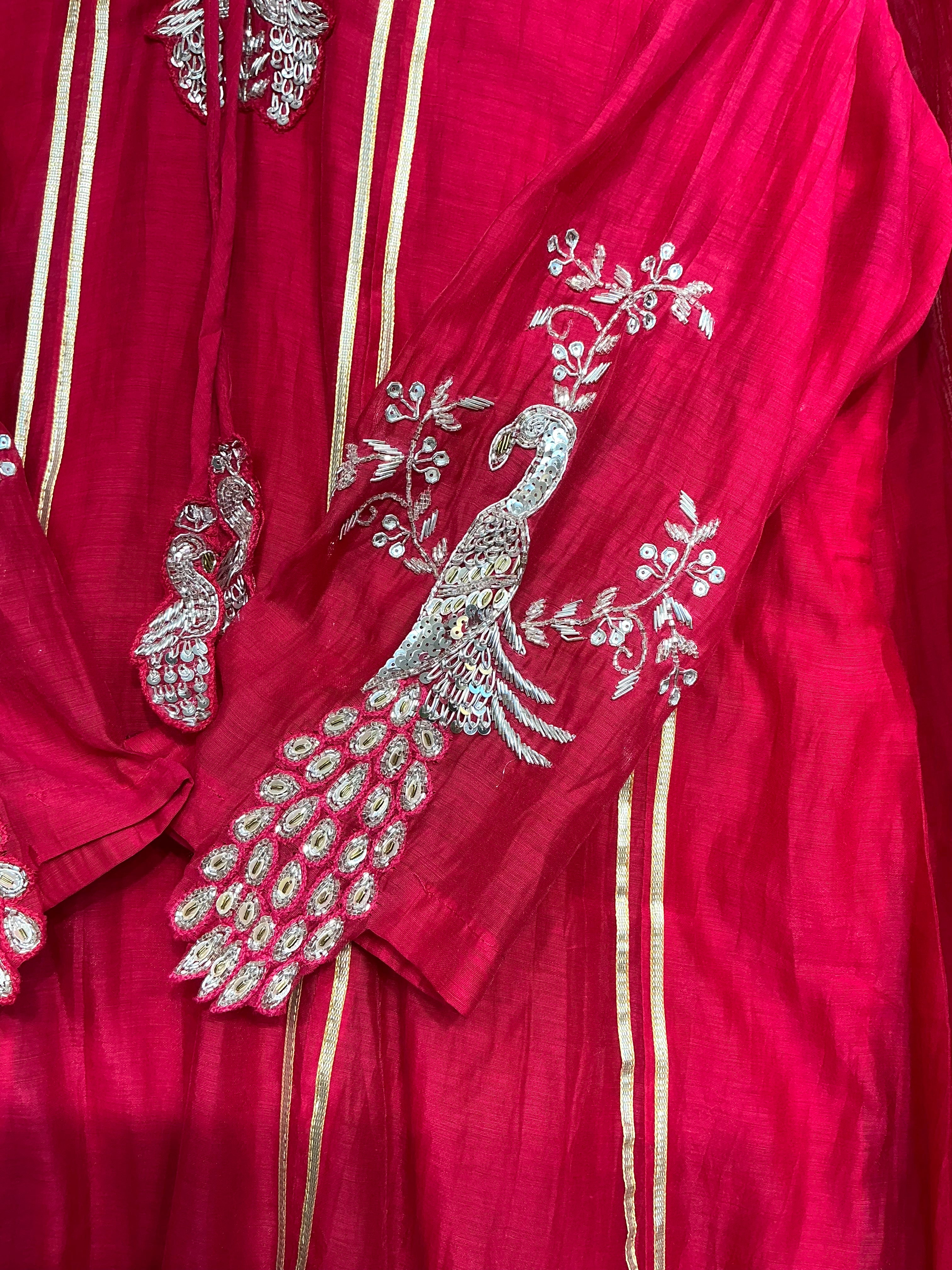 Raani Pink / Purple Peacock Festive Suit Set