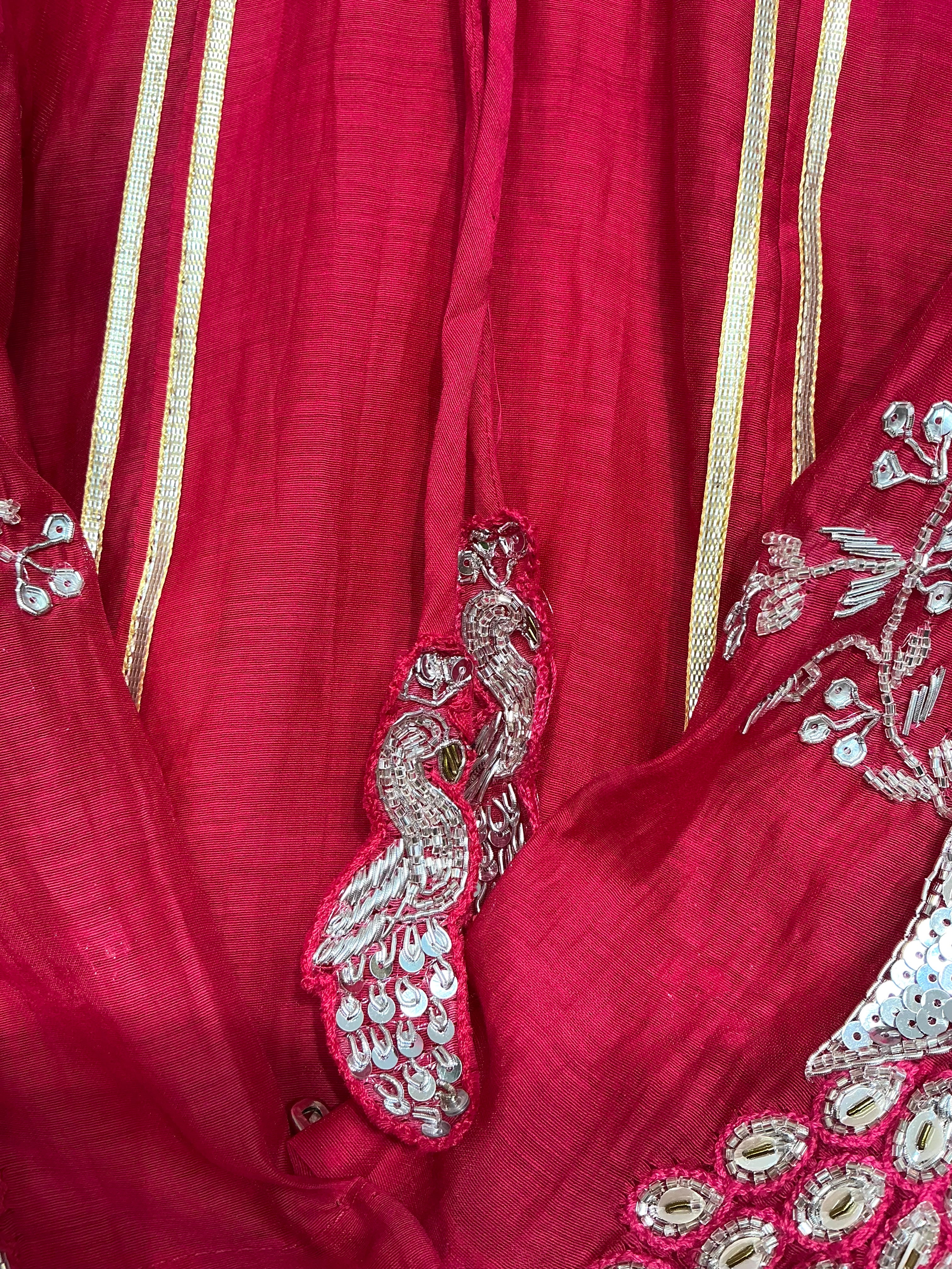 Raani Pink / Purple Peacock Festive Suit Set
