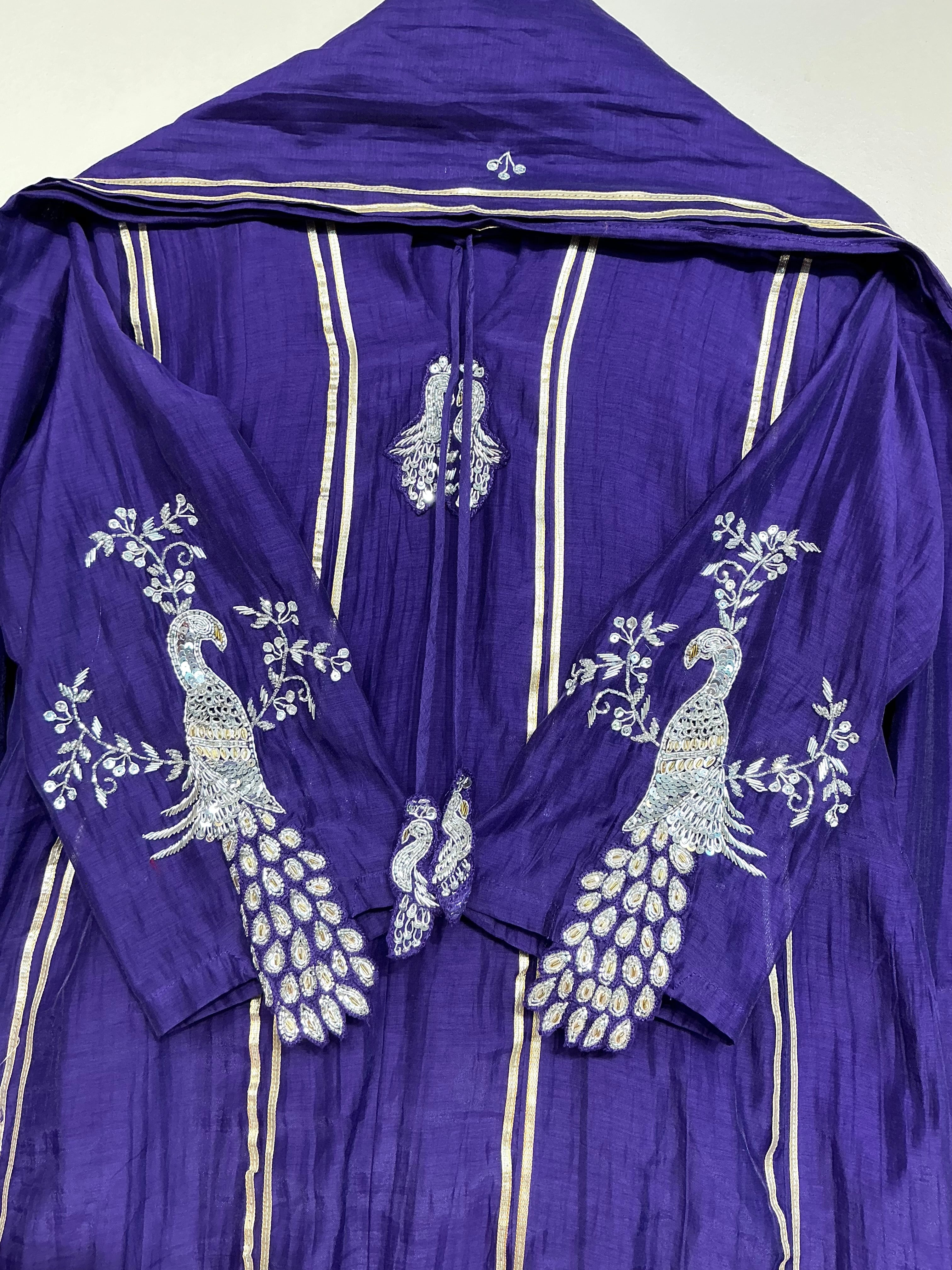 Raani Pink / Purple Peacock Festive Suit Set