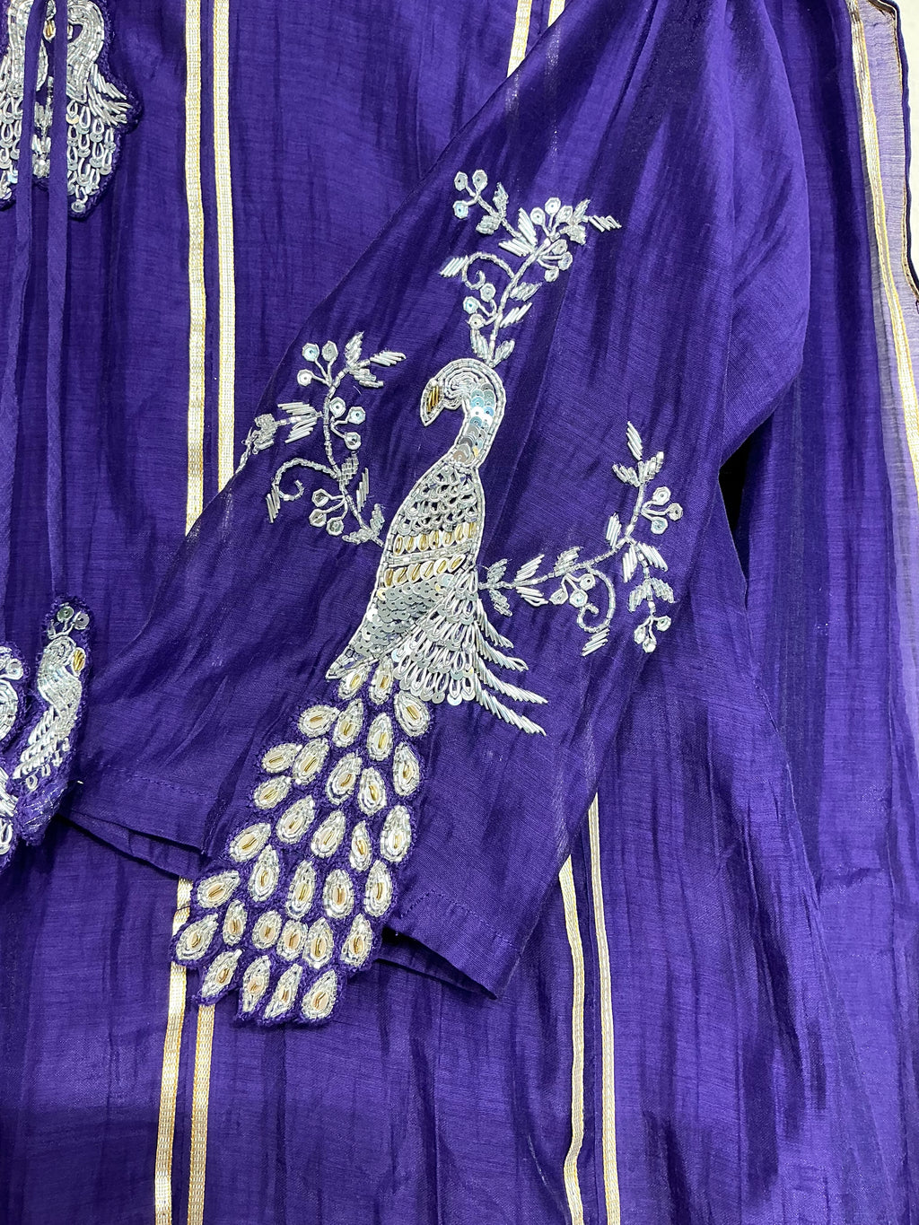 Raani Pink / Purple Peacock Festive Suit Set