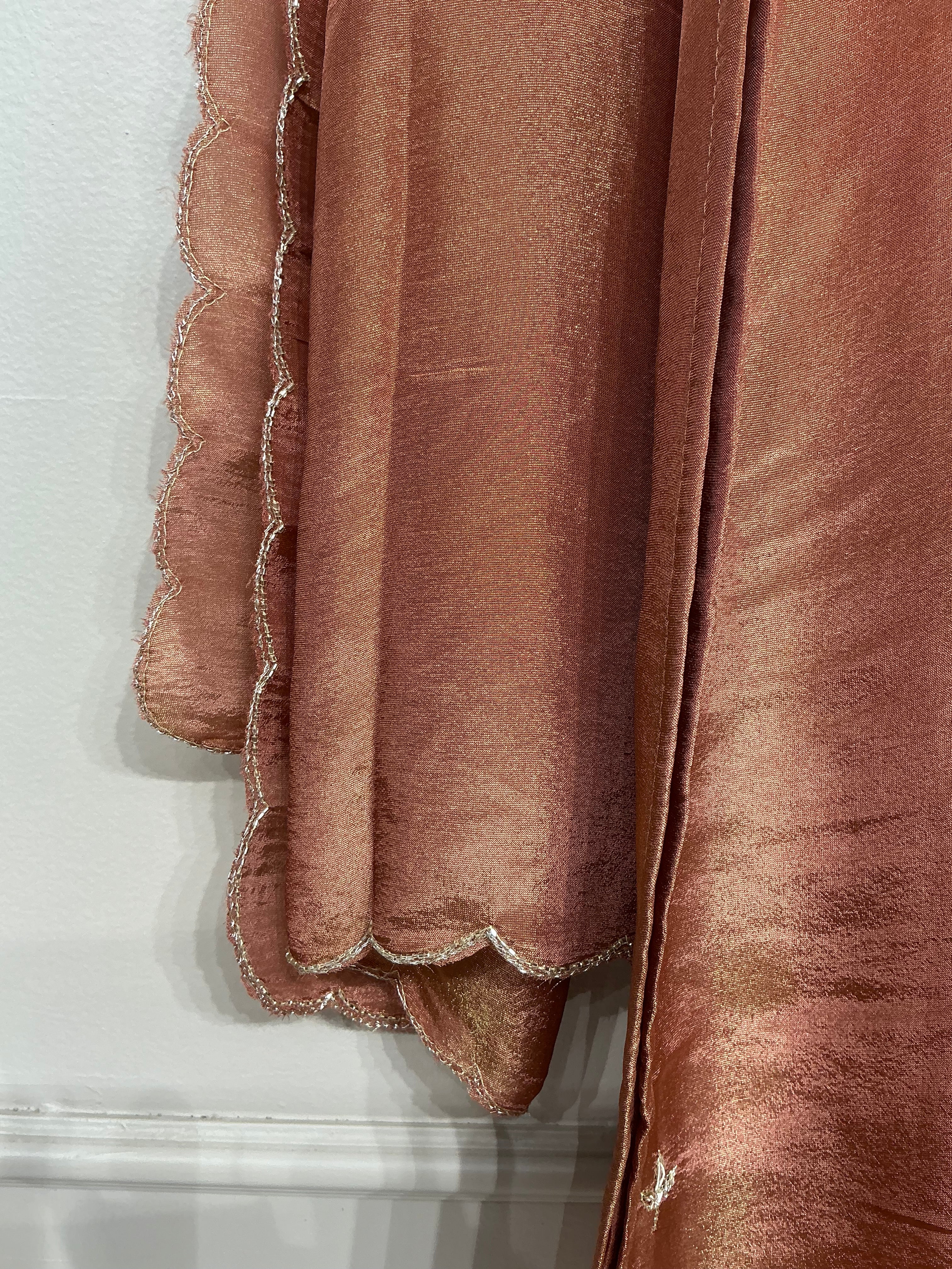 Copper Tissue Shimmer Suit Set