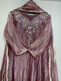 Lavender Salsa Shimmer Sequence and Zari Suit Set
