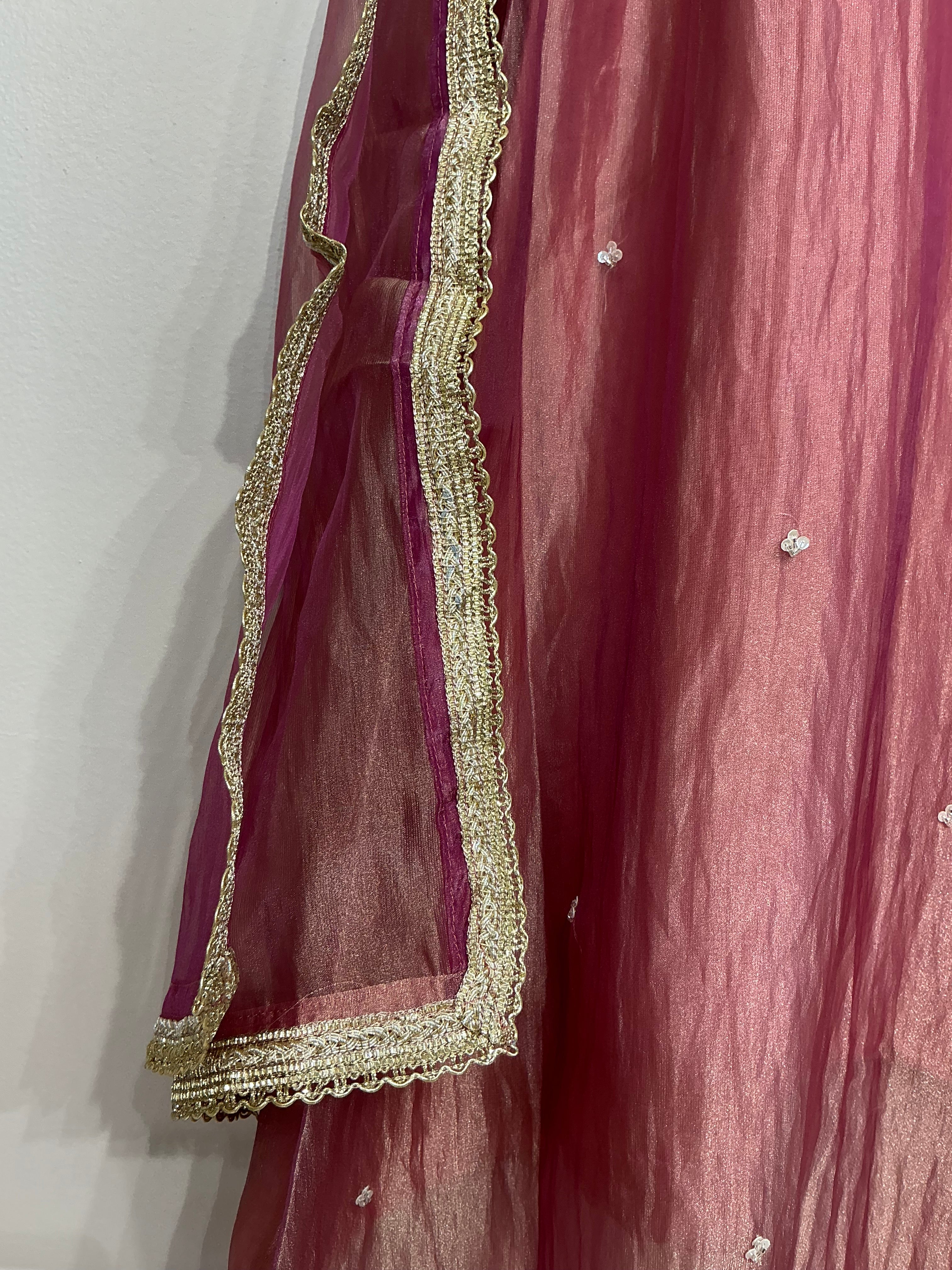 Pastel Green Salsa Zari Embroidered Set