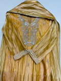 Golden Mustard Salsa Shimmer Suit Set
